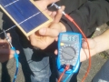 Test der PV-Zellen nach Aufbringen des Solar-Kits (Ultraleicht-Kit)
